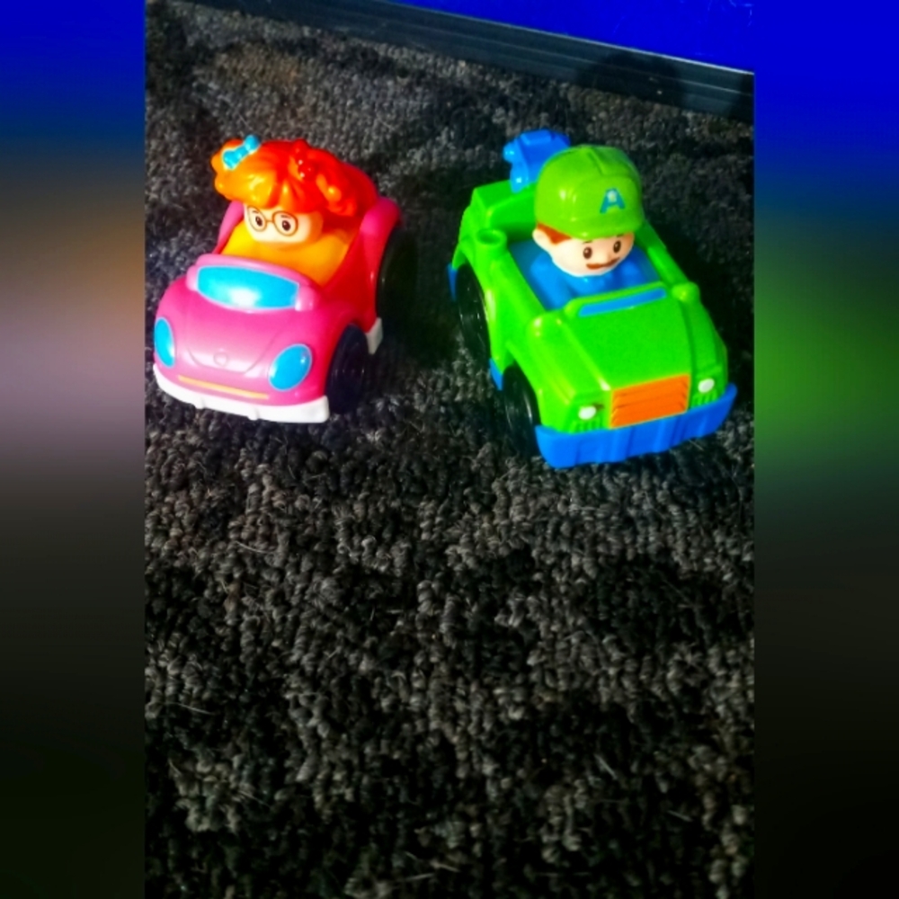 Little people Car Duo - Pink & Green